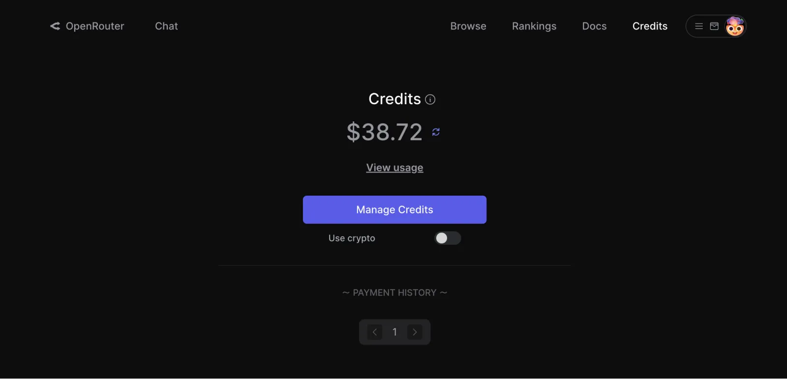 Recharge OpenRouter Credit